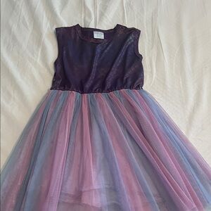 Purple and Pink Sleeveless Dress